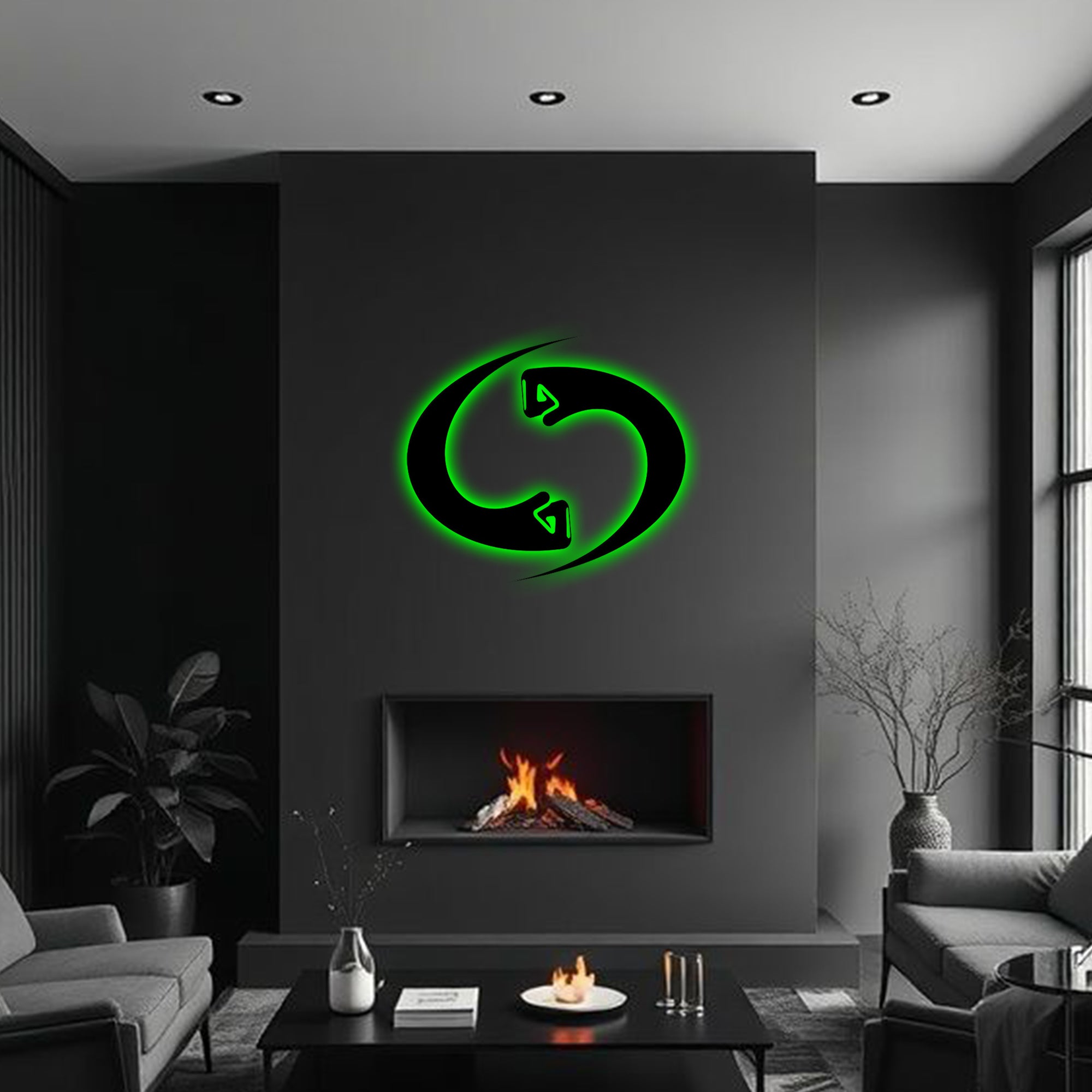 Shayona Personalized GAMING Backlit LED Logo with Acrylic Finish