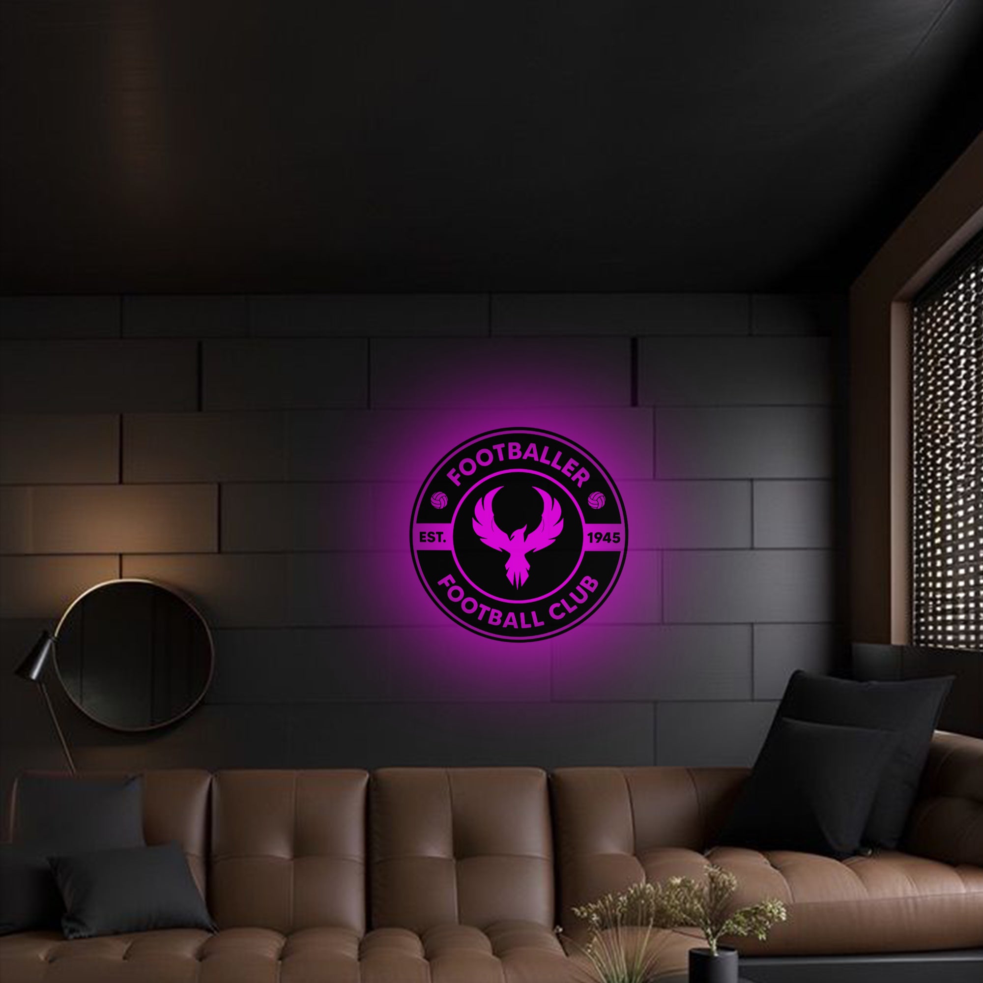 Shayona Personalized Sports Backlit LED Logo with Acrylic Finish