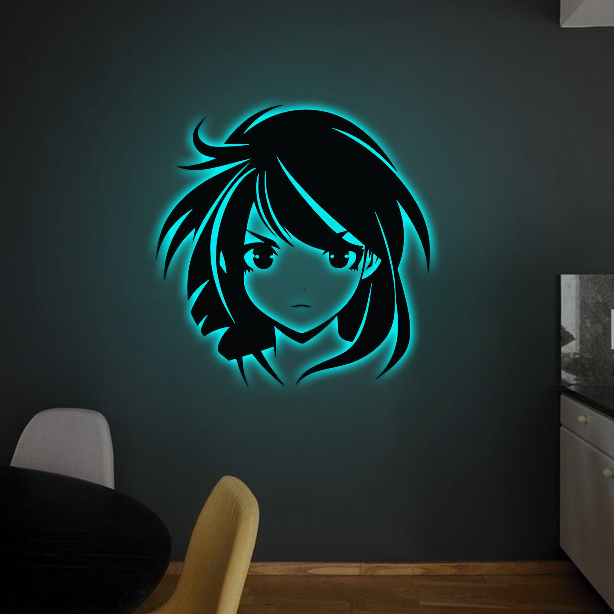 Shayona Personalized anime Backlit LED Logo with Acrylic Finish