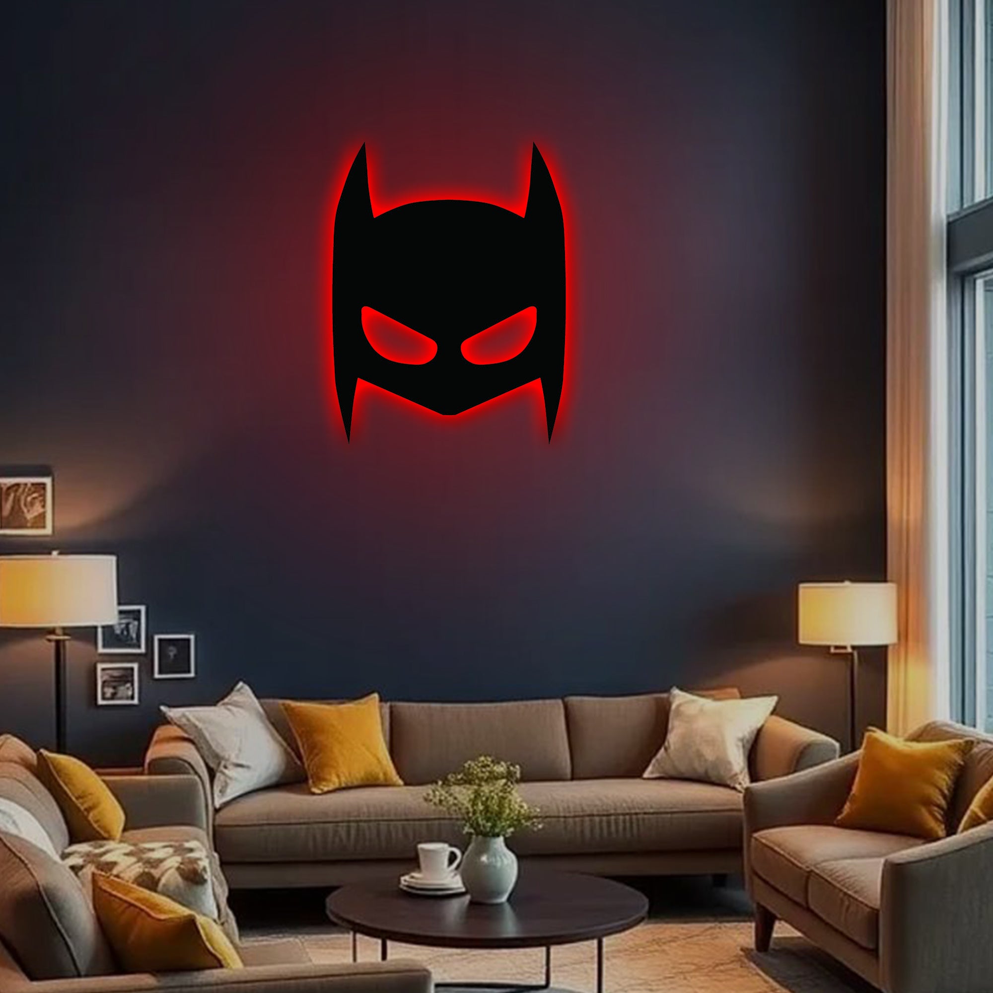 Shayona Personalized super hero Backlit LED Logo