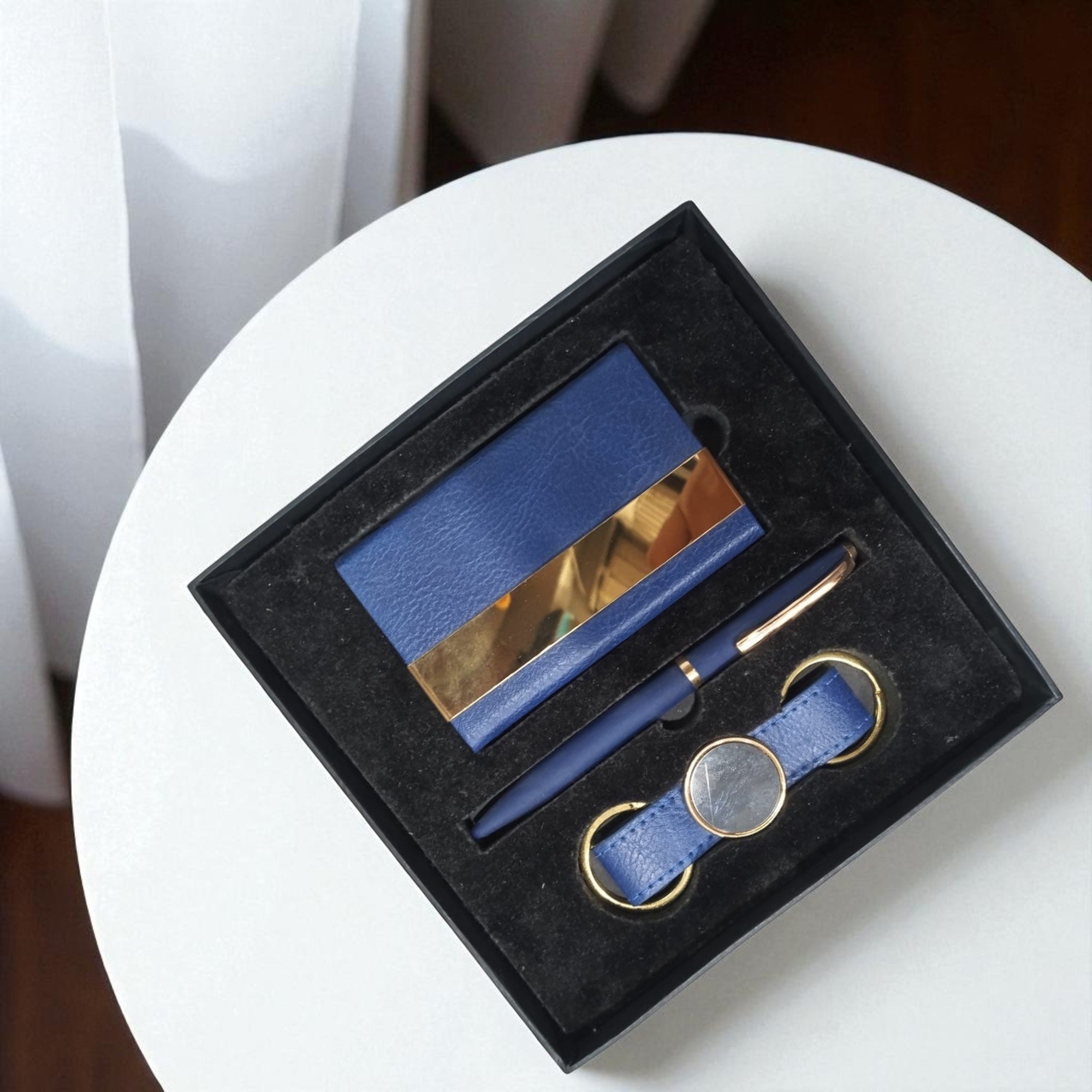 Shayona Combo Gift Set with Cardholder, Pen and Metal Keychain Gifting Products For Office