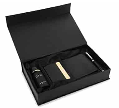 Shayona Premium 4-in-1 Men’s Gift Set – Perfume, Wallet, Card Holder & Pen | Luxury Corporate Gift Combo for Men