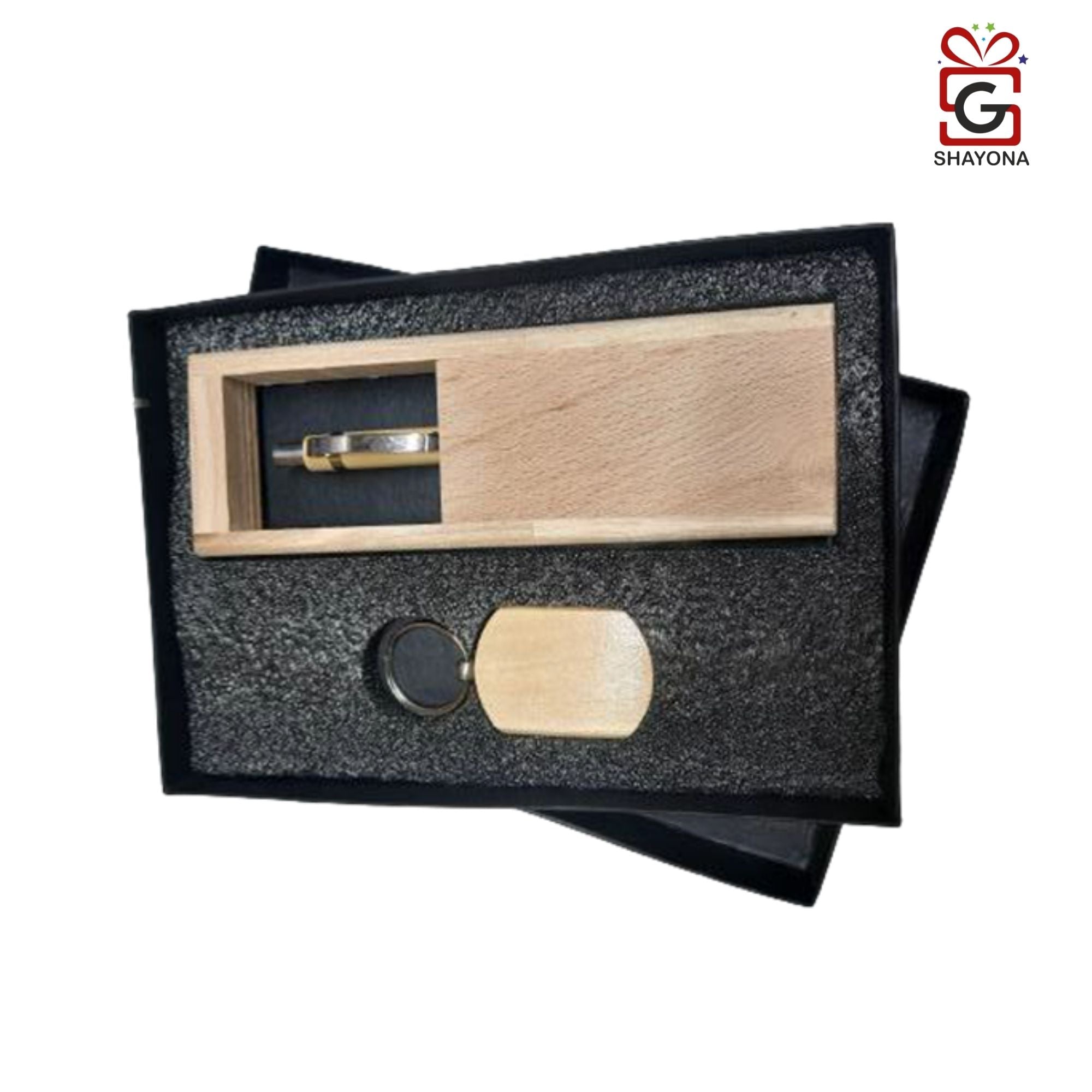 Shayona Combo Keychain & pen stand Set.