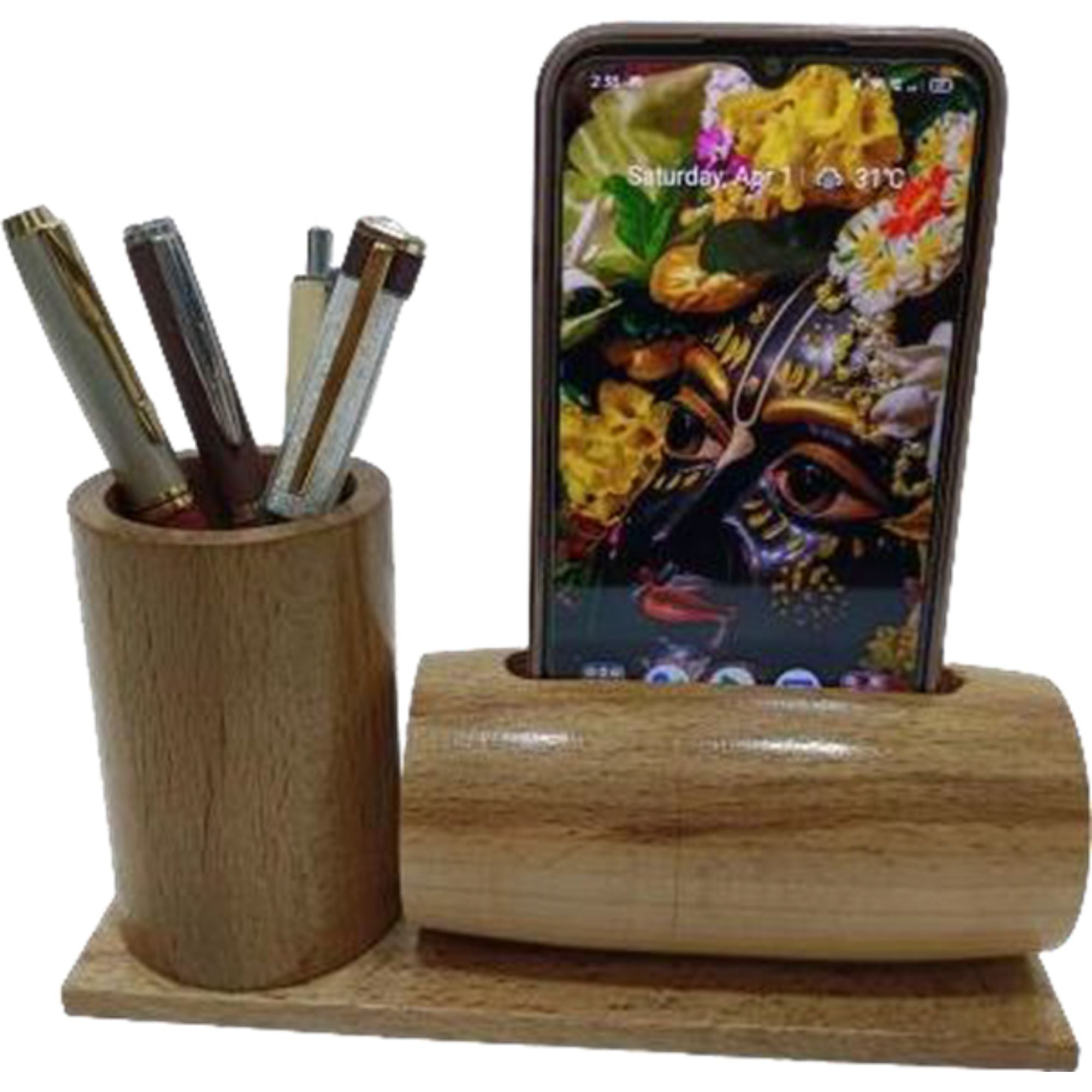 Shayona Wooden Mobile Stand , For Office Desktop DW 1155