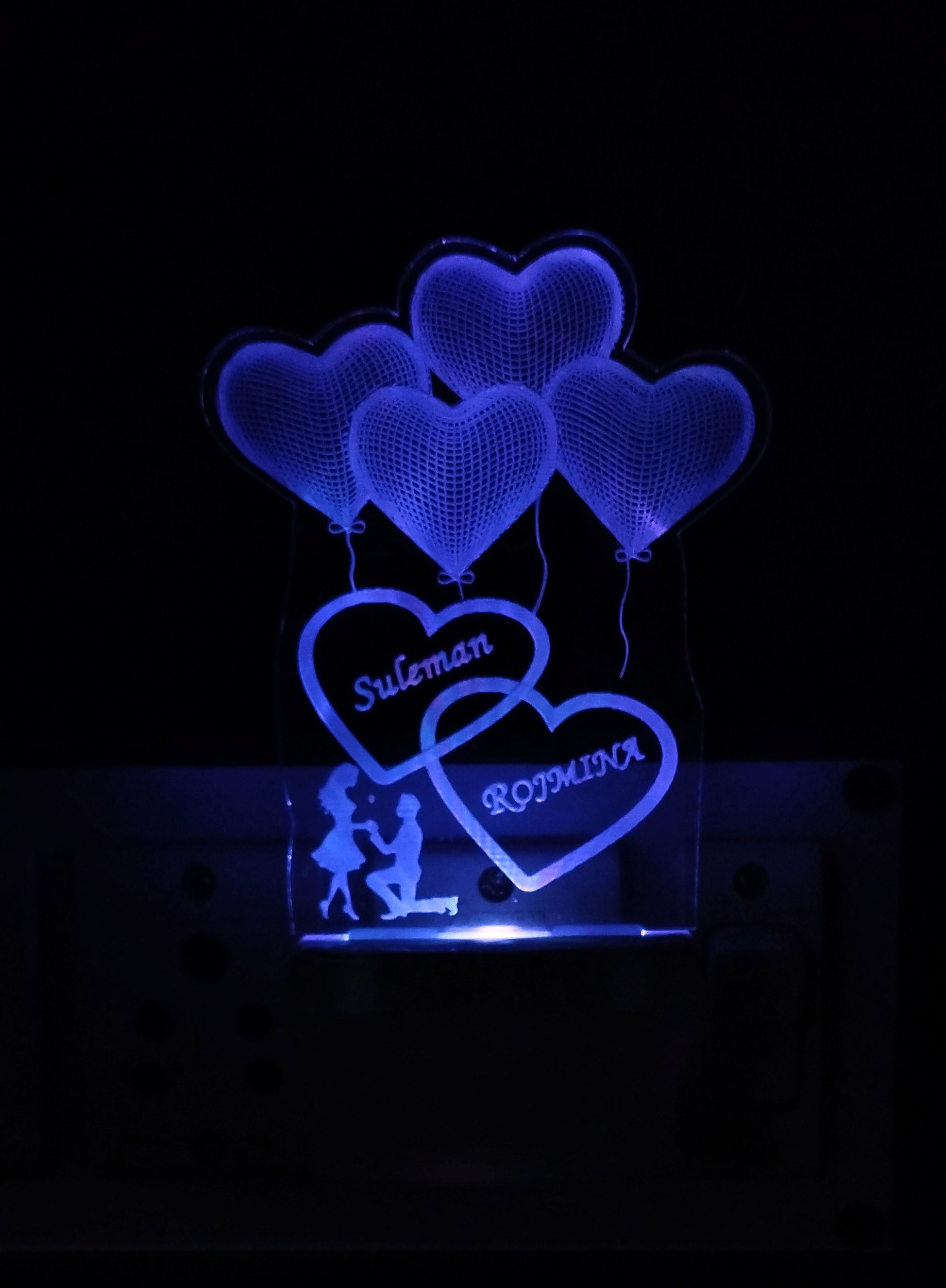 Personalize 4Heart with Plug in Lamp