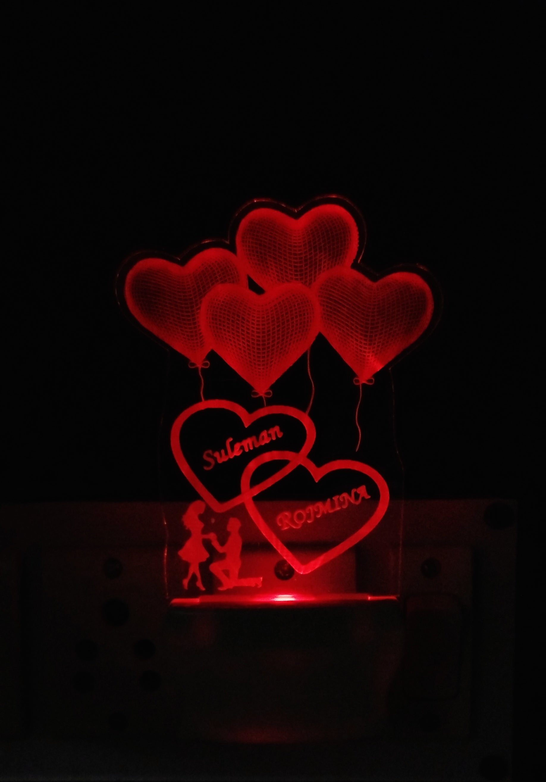 Personalize 4Heart with Plug in Lamp