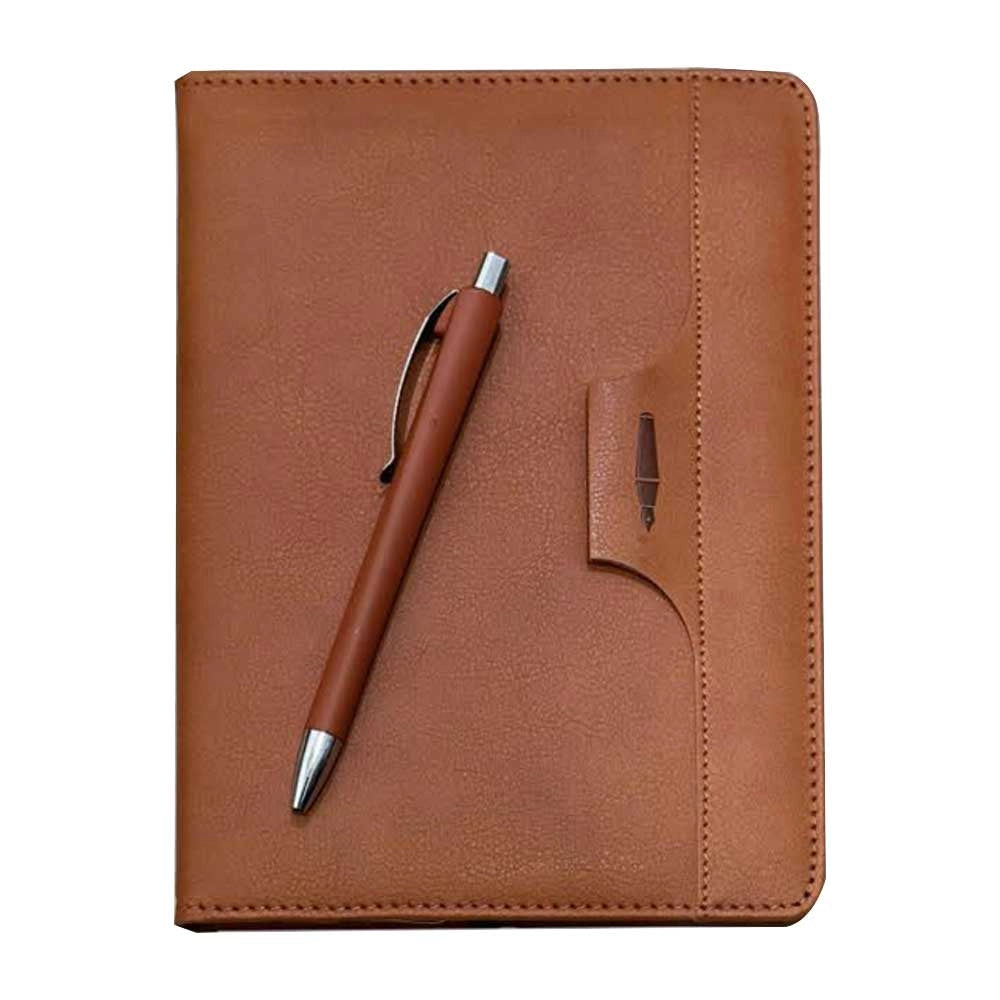 Shayona Brown Diary Gift for Men & Women with Pen Gifts For office Employee Corporate Gifts