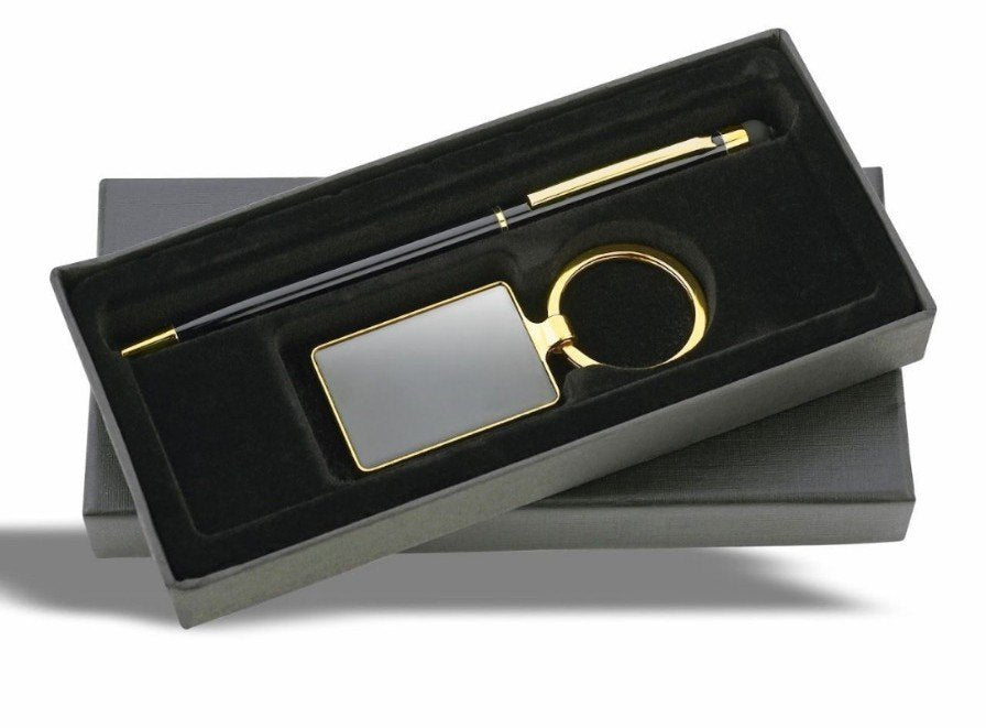 Shayona Premium gift 2-in-1 Gift Set – Elegant Pen & Metal Keychain in Luxury Box | Corporate & Personal Gifting Combo
