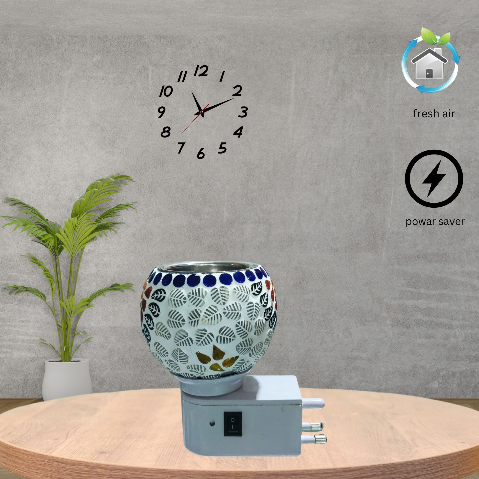 Shayona Kapoor Dani Night Lamp with Burner for Fragrance with Switch On/Off Electric Home Fragnance Lamp with for Home, Office, Living Room