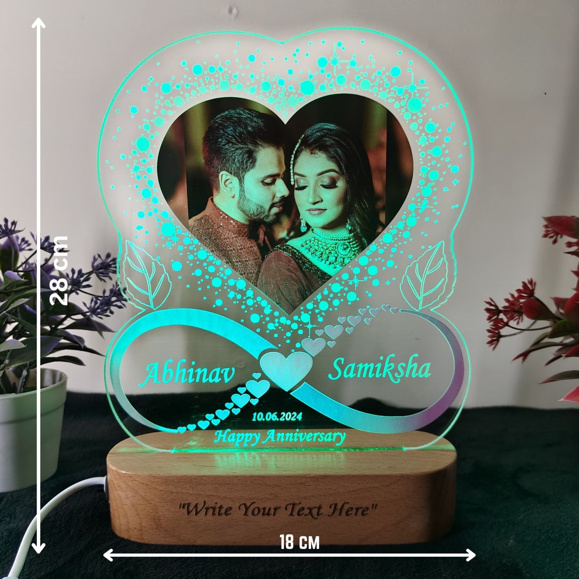 Personalized 3D illusion Photo frame LED Table Lamp