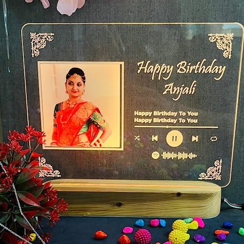 "Personalize Your Celebration with Spotify Plaque Table Lamp!"