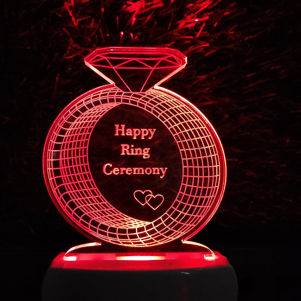 Personalize Ring Plug in Lamp