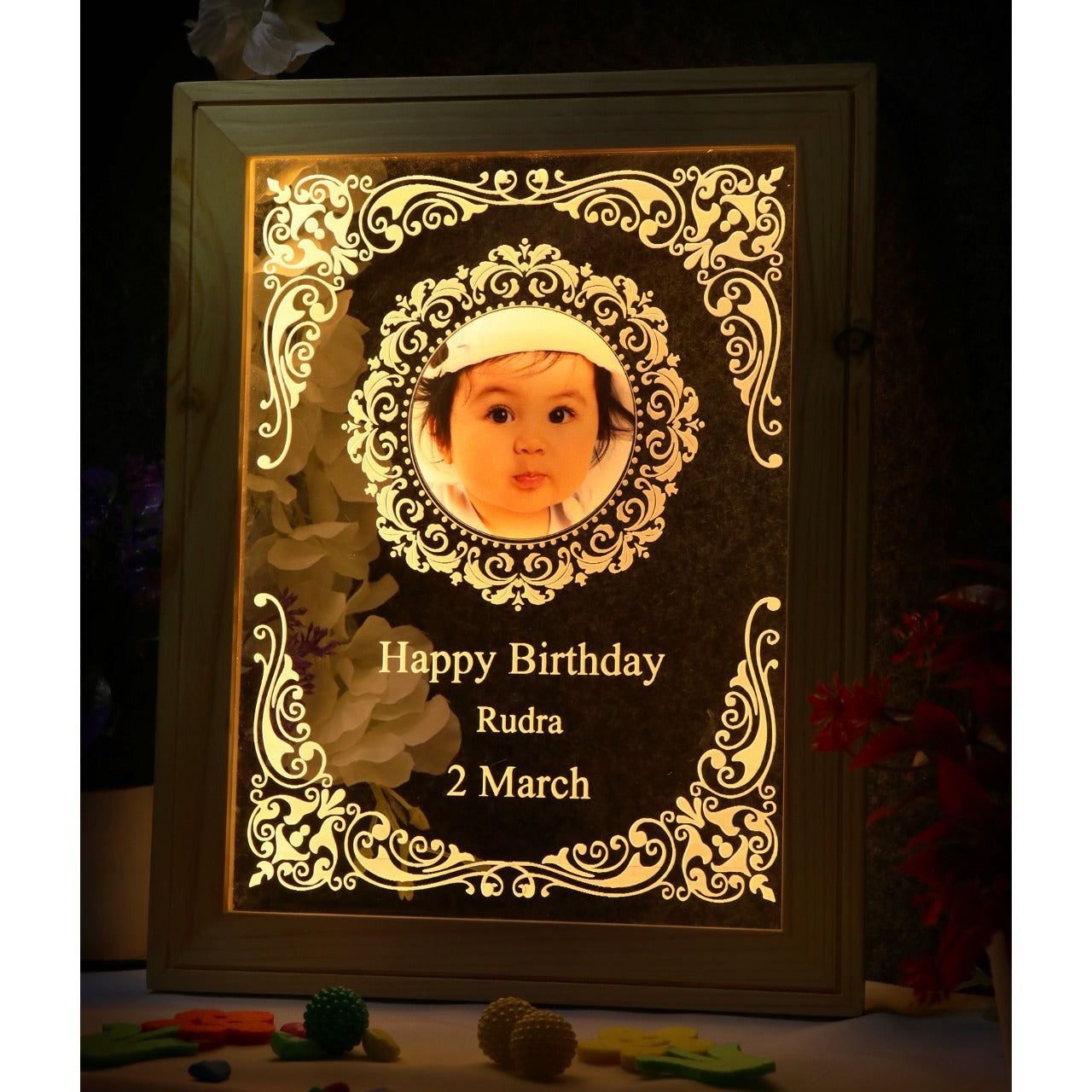 Custom Photo Night Light, Engagement Gift Couple,Personalized Led Lights Bedroom Decor