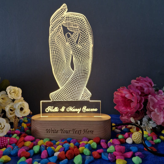 SHAYONA Personalized Love Hand Shake  lamp