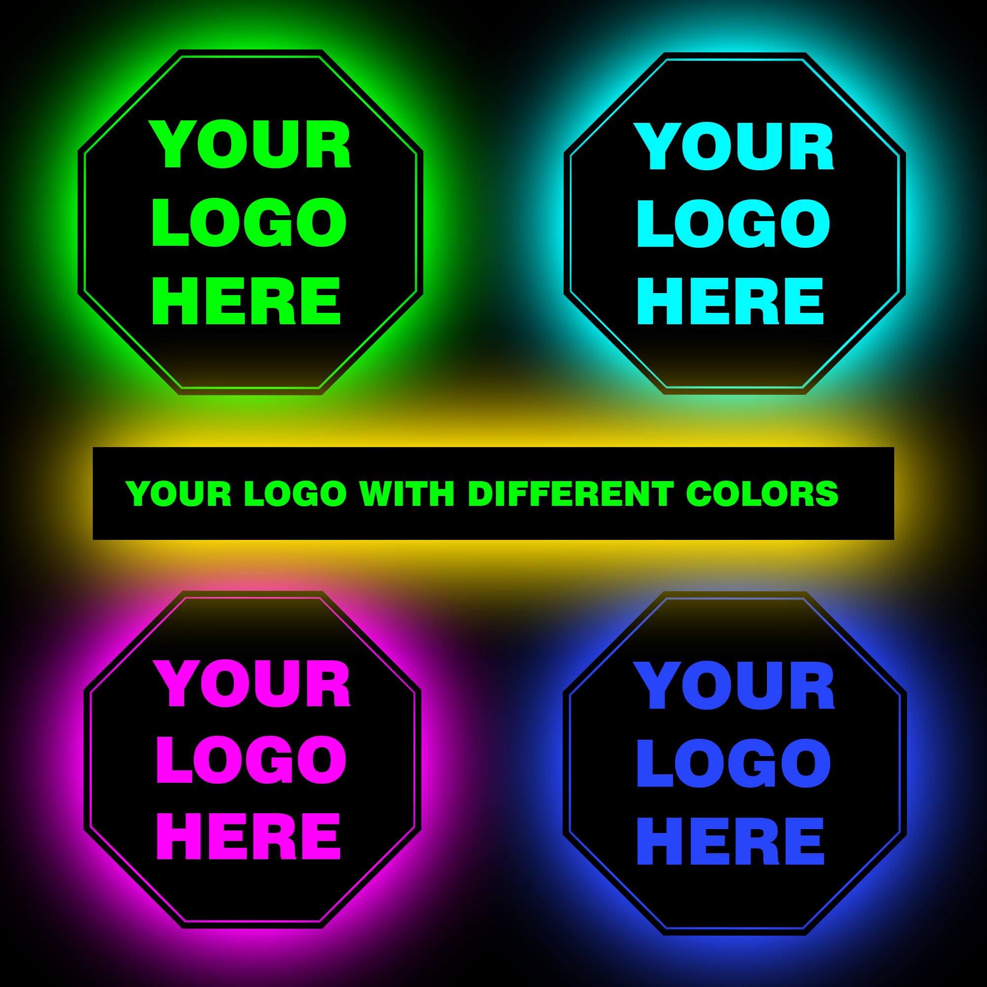 Shayona Personalized super hero  Backlit LED Logo