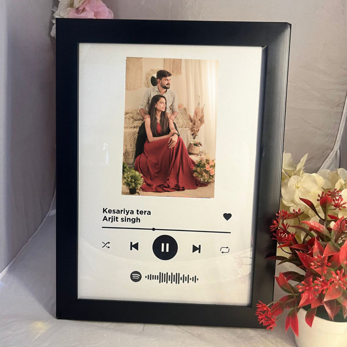 Shayona "Personalized Spotify frame Song Music Custom Picture Album Cover Scannable Spotify Code wall & table photo frame