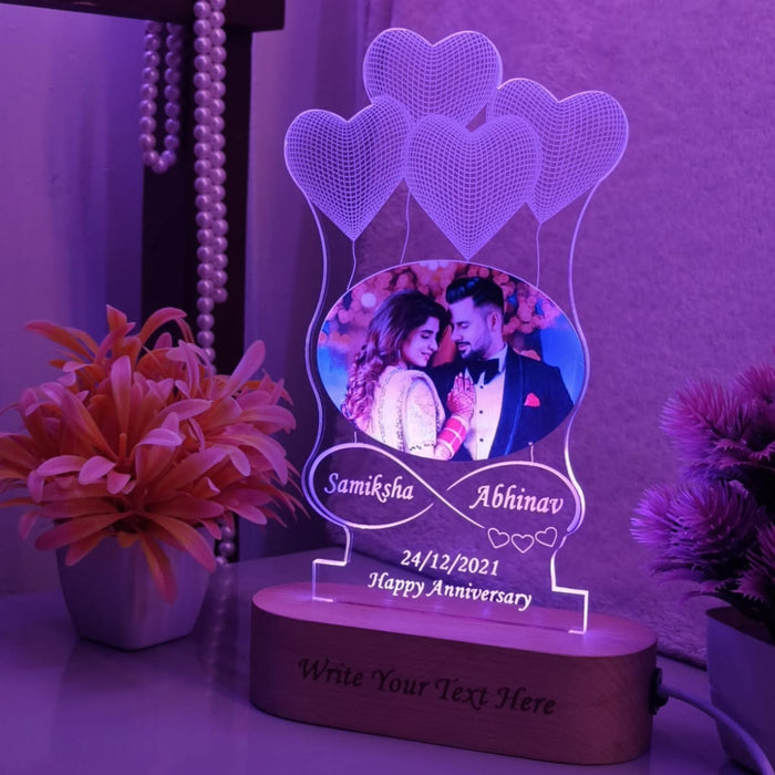 Personalized Name And photo Acrylic LED Table Lamp