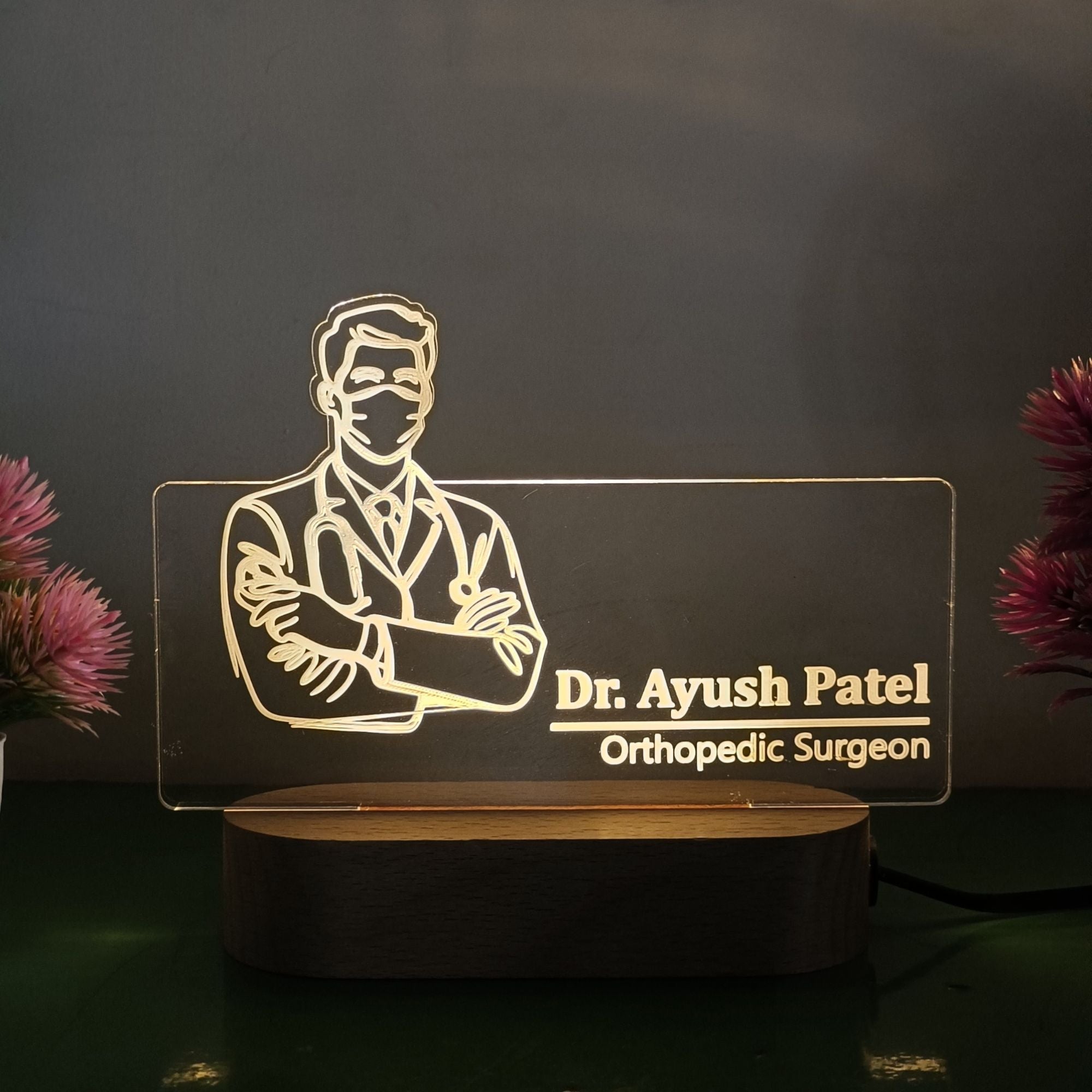 Shayona Doctor Night Light – Personalized Gift for Doctors & Medical Students