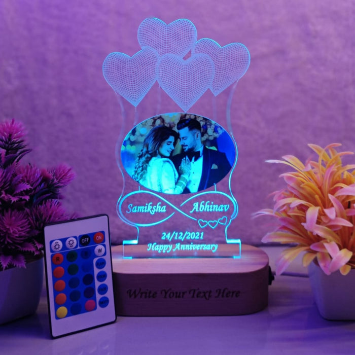 Personalized Name And photo Acrylic LED Table Lamp