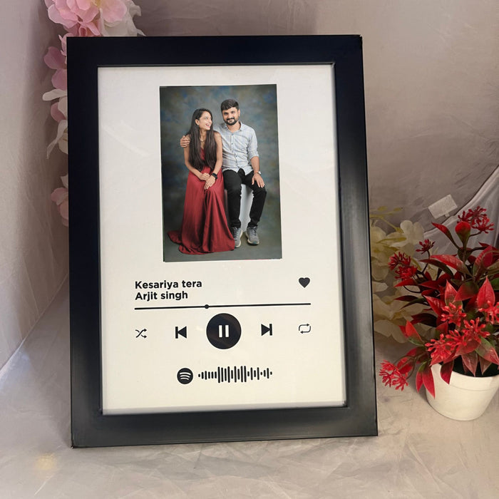 Shayona "Personalized Spotify frame Song Music Custom Picture Album Cover Scannable Spotify Code wall & table photo frame
