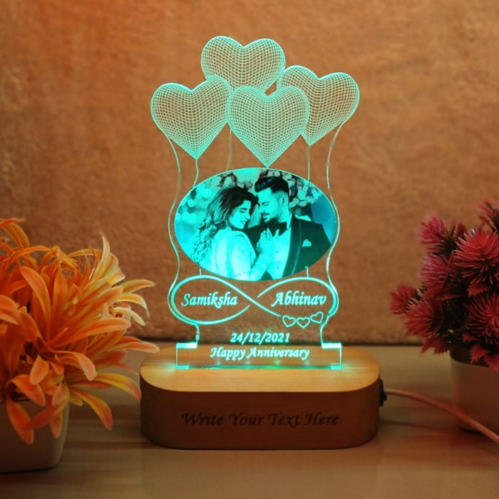 Personalized Name And photo Acrylic LED Table Lamp