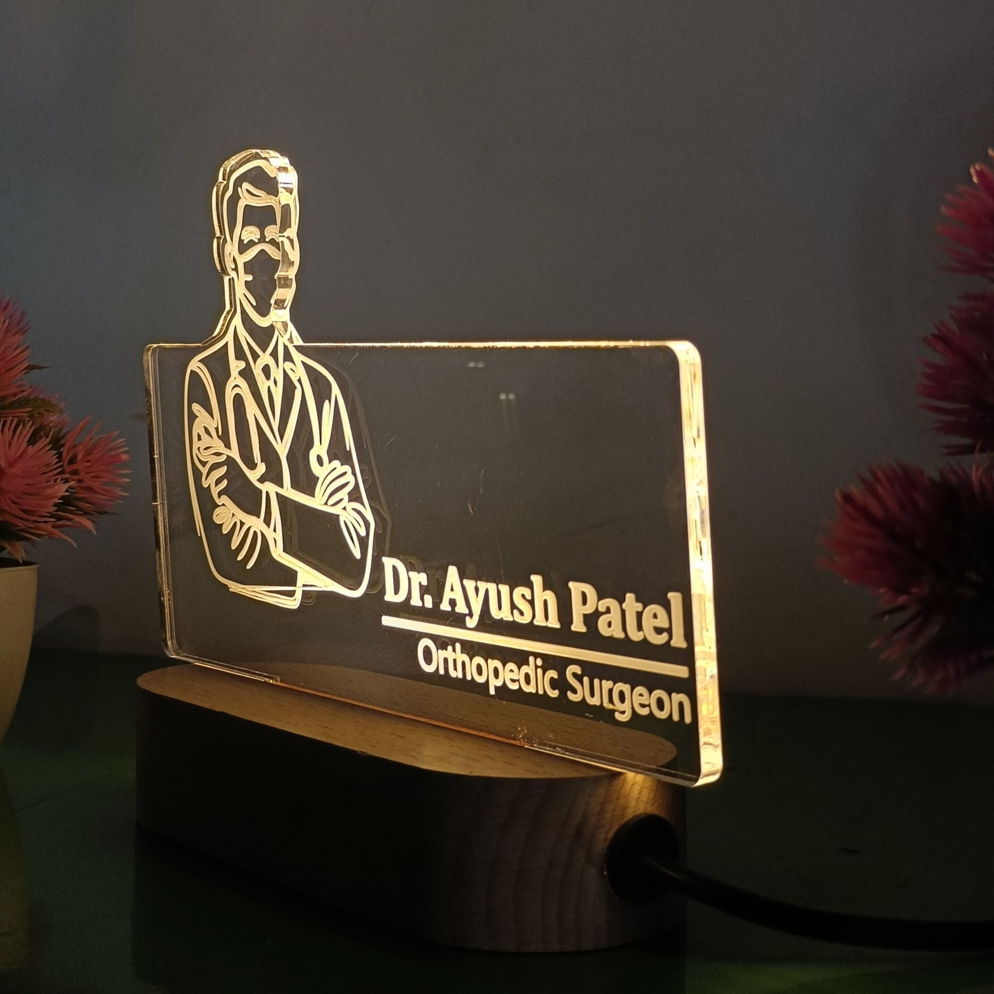 Shayona Doctor Night Light – Personalized Gift for Doctors & Medical Students