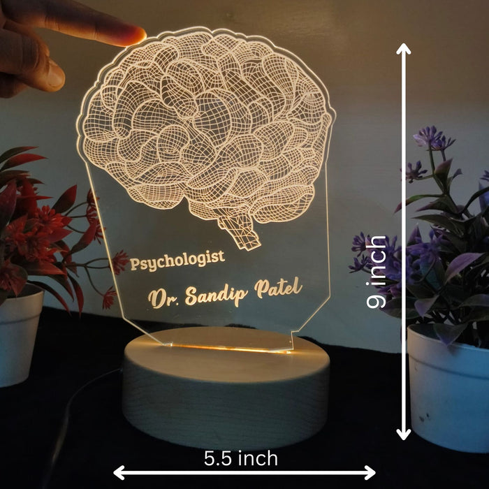 SHAYONA Personalized Night Light for Neurologist - Medical Student Gift - Science Lovers & Gifts - Psychology Student Graduation Gift - Doctor Gift