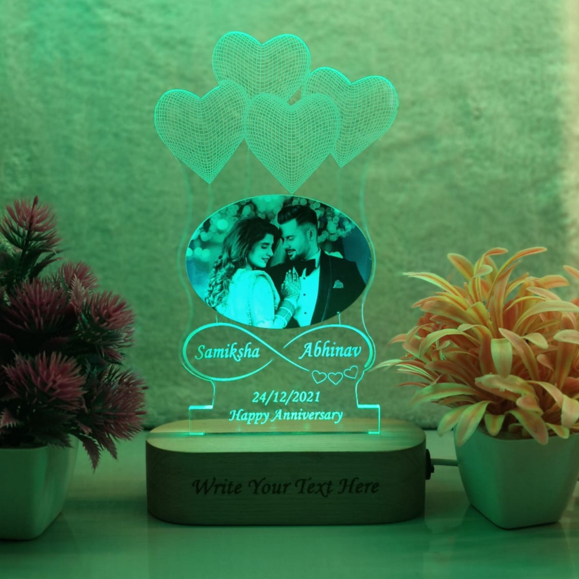 Personalized Name And photo Acrylic LED Table Lamp