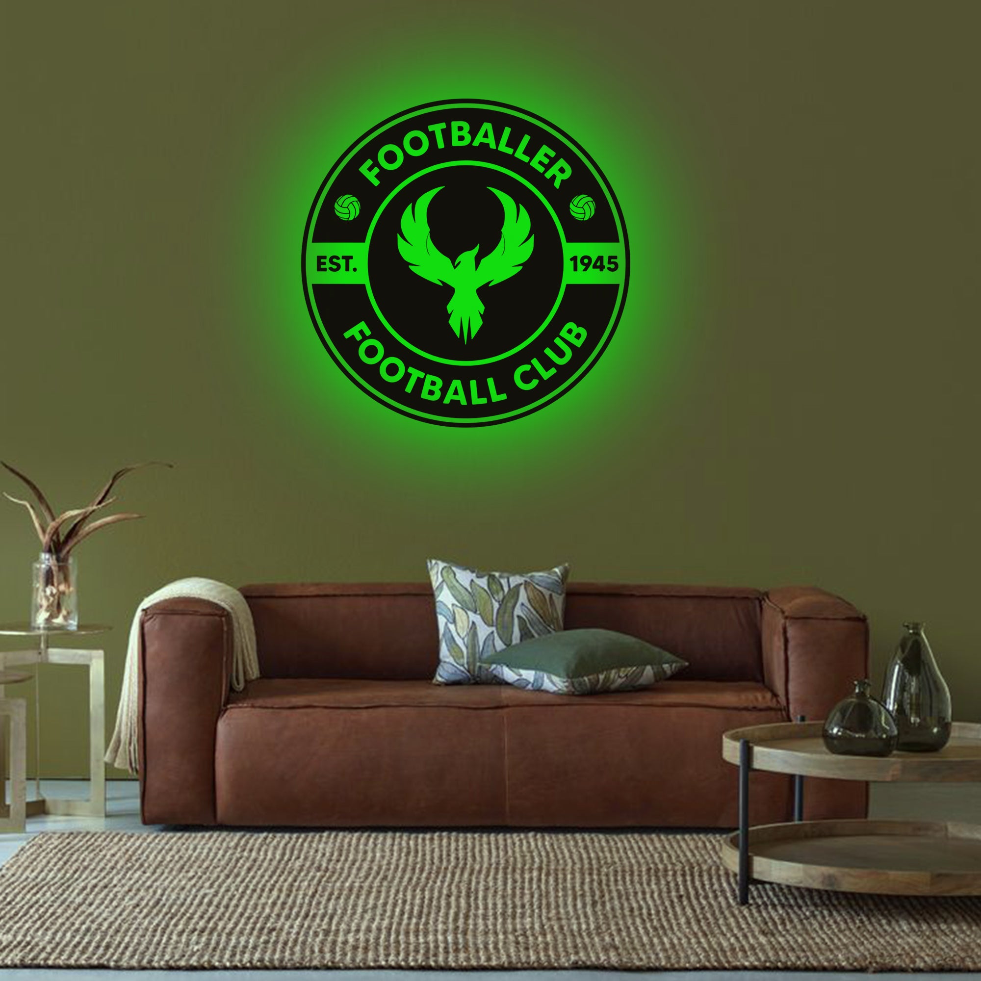 Shayona Personalized  Sports Backlit LED Logo with Acrylic Finish