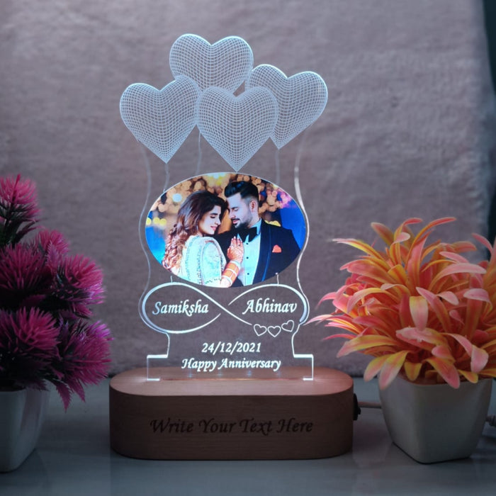 Personalized Name And photo Acrylic LED Table Lamp