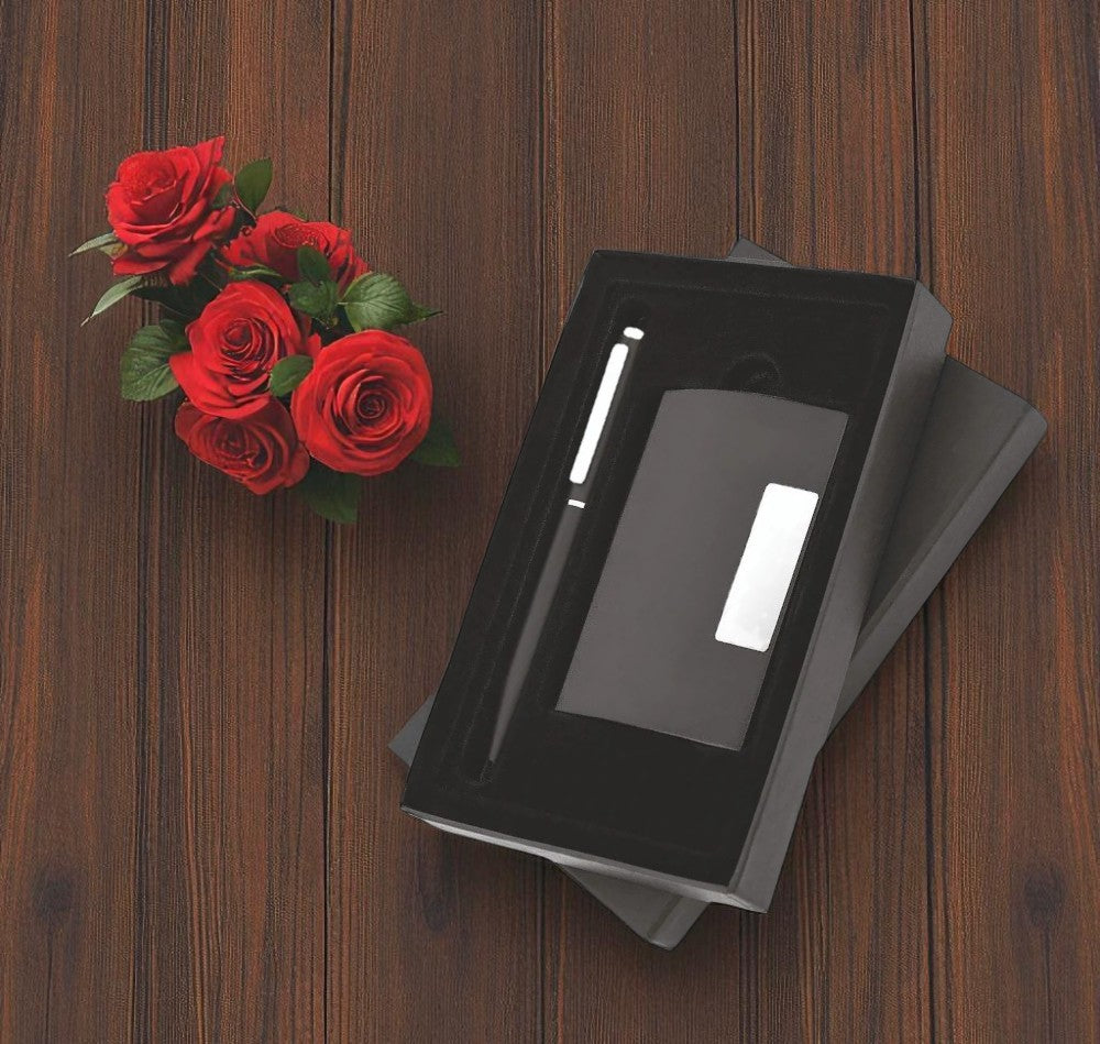Shayona Premium 2-in-1 Gift Set – Leather Card Holder & Elegant Pen in Luxury Box | Corporate & Personal Gift Combo