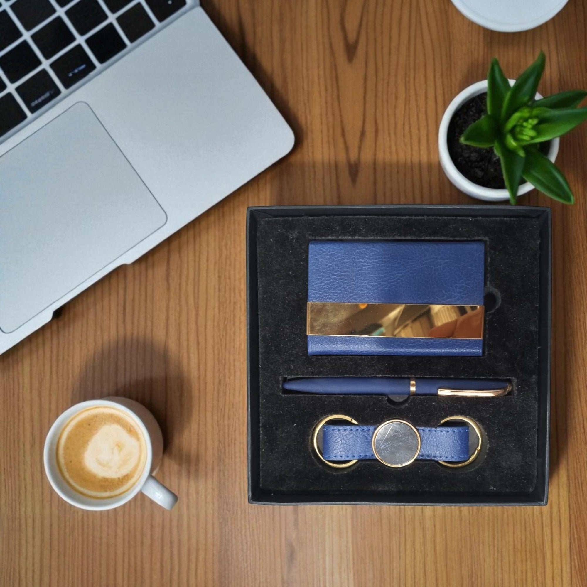 Shayona Combo Gift Set with Cardholder, Pen and Metal Keychain Gifting Products For Office