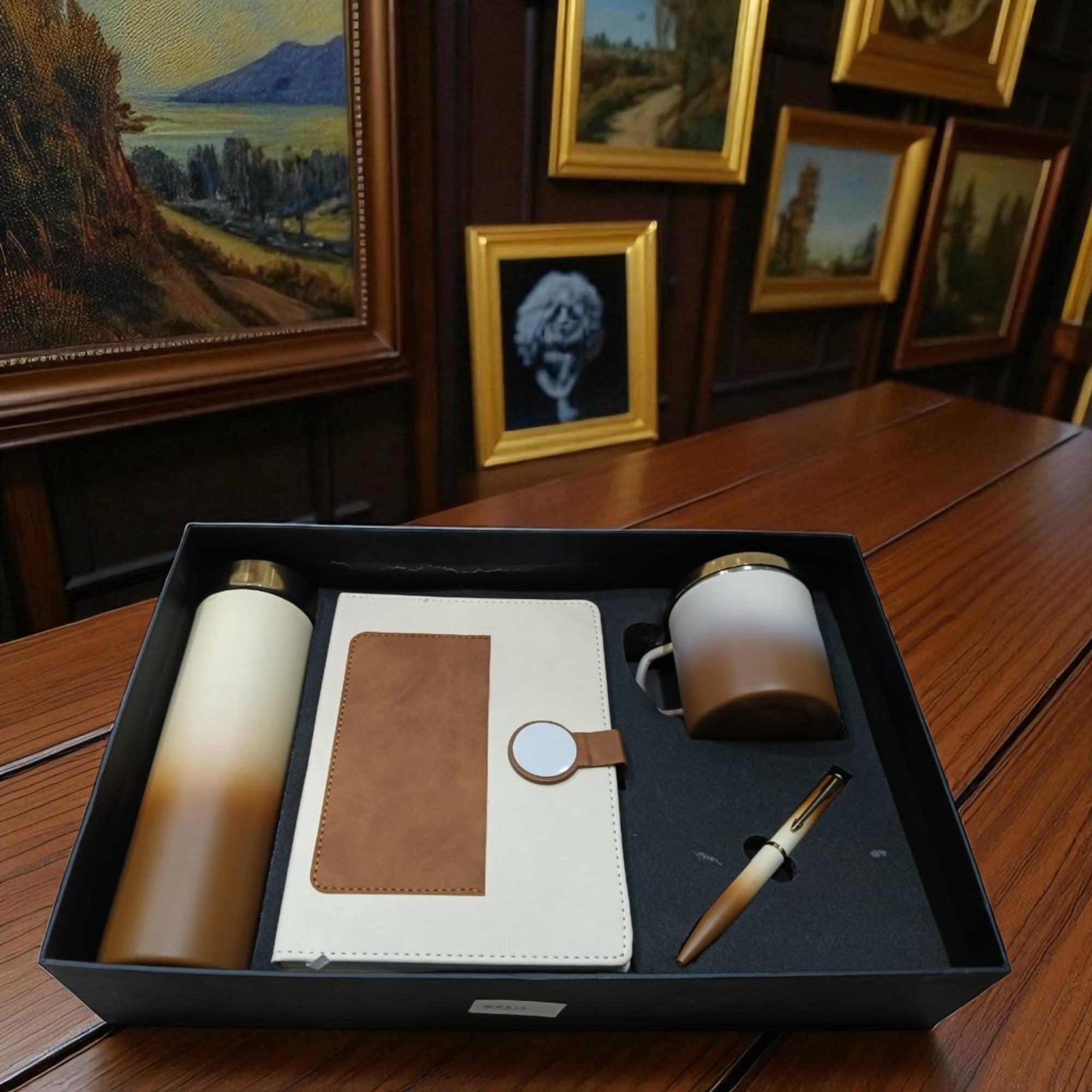 Shayona Premium Corporate Gift Set – Diary, Stainless Steel Bottle, Ceramic Mug & Pen | Luxury Office Gift Combo for Men & Women | Ideal for Birthday, Anniversary & Festive Gifting