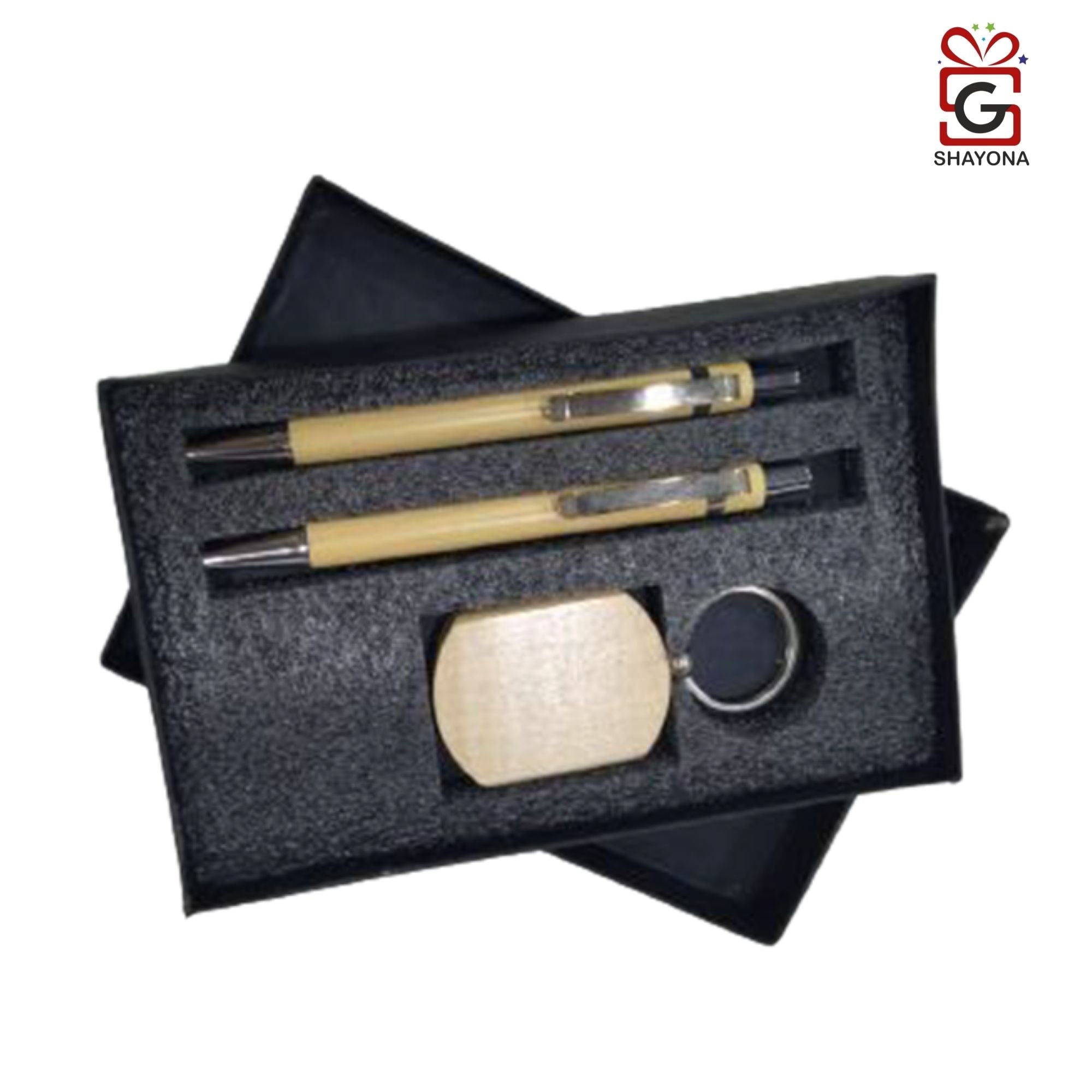 Shayona Combo Key-chain and two pen Set