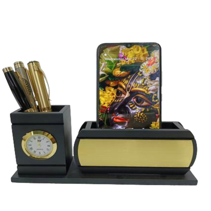 Shayona Wooden Pen Stand  for Office use, Table, Desk, Study Table