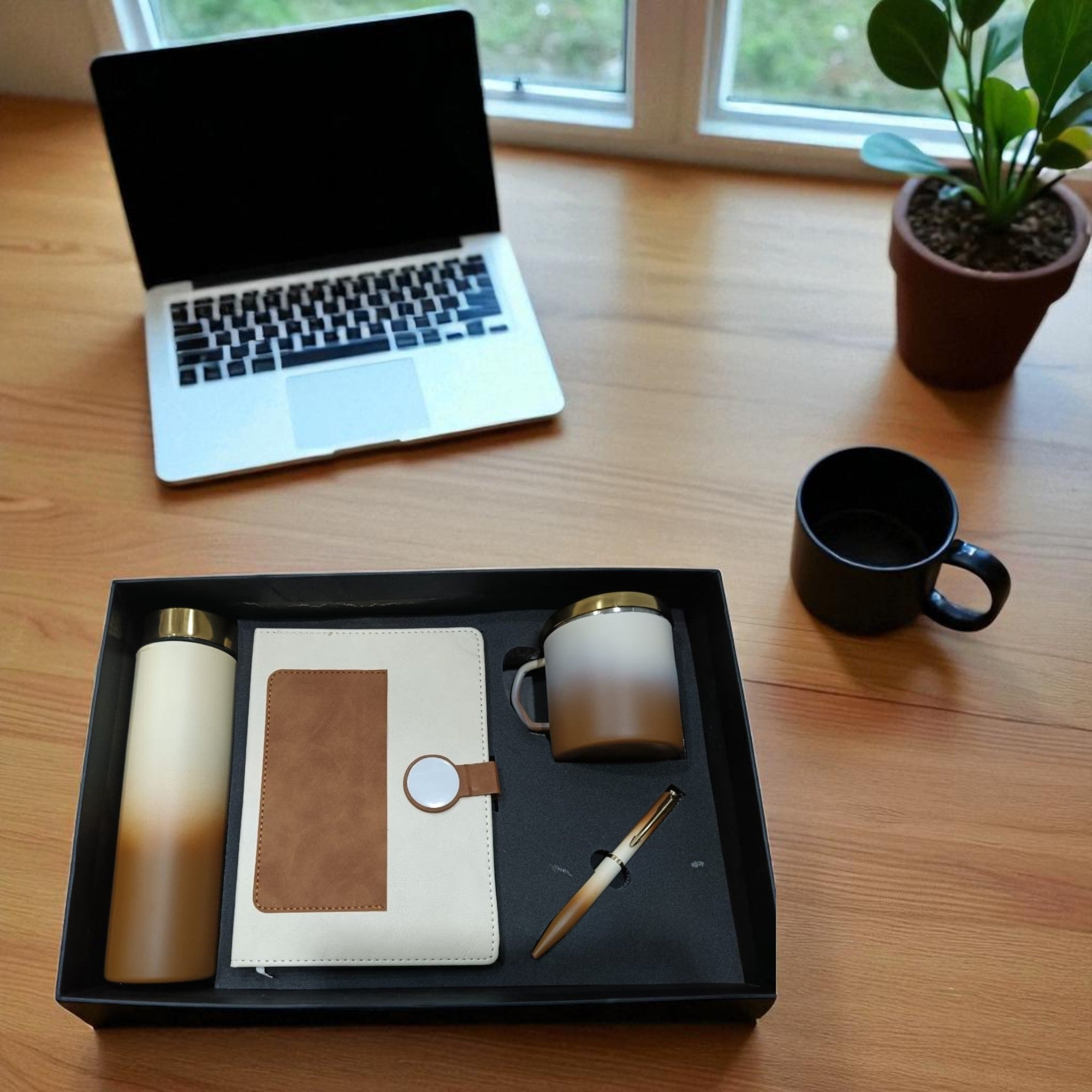 Shayona Premium Corporate Gift Set – Diary, Stainless Steel Bottle, Ceramic Mug & Pen | Luxury Office Gift Combo for Men & Women | Ideal for Birthday, Anniversary & Festive Gifting