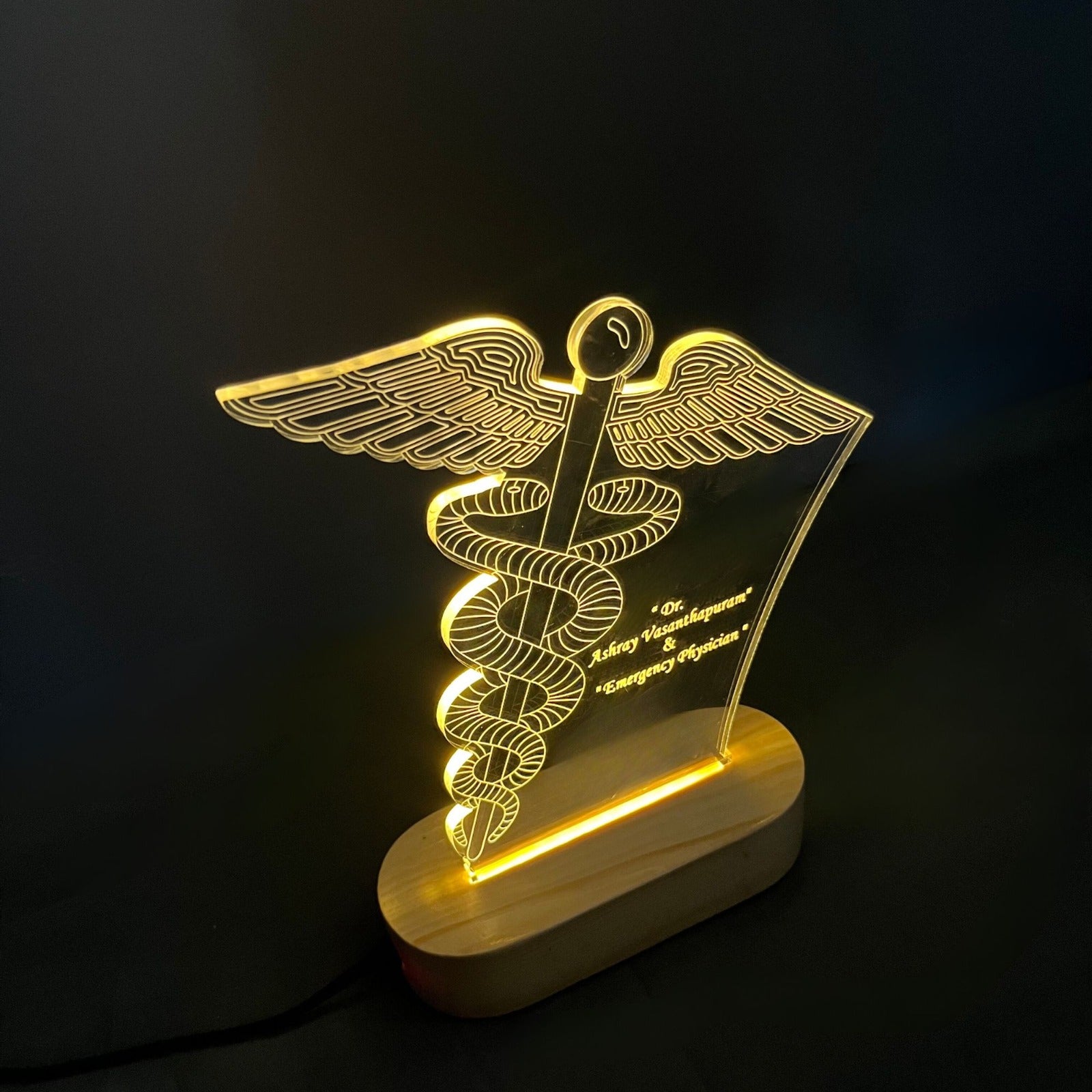 Shayona Customised Doctor Logo Led Table Lamp