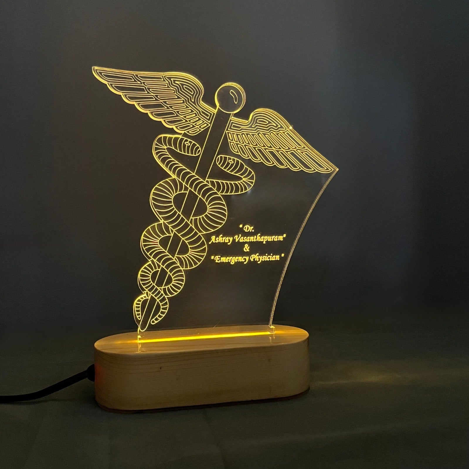 Shayona Customised Doctor Logo Led Table Lamp