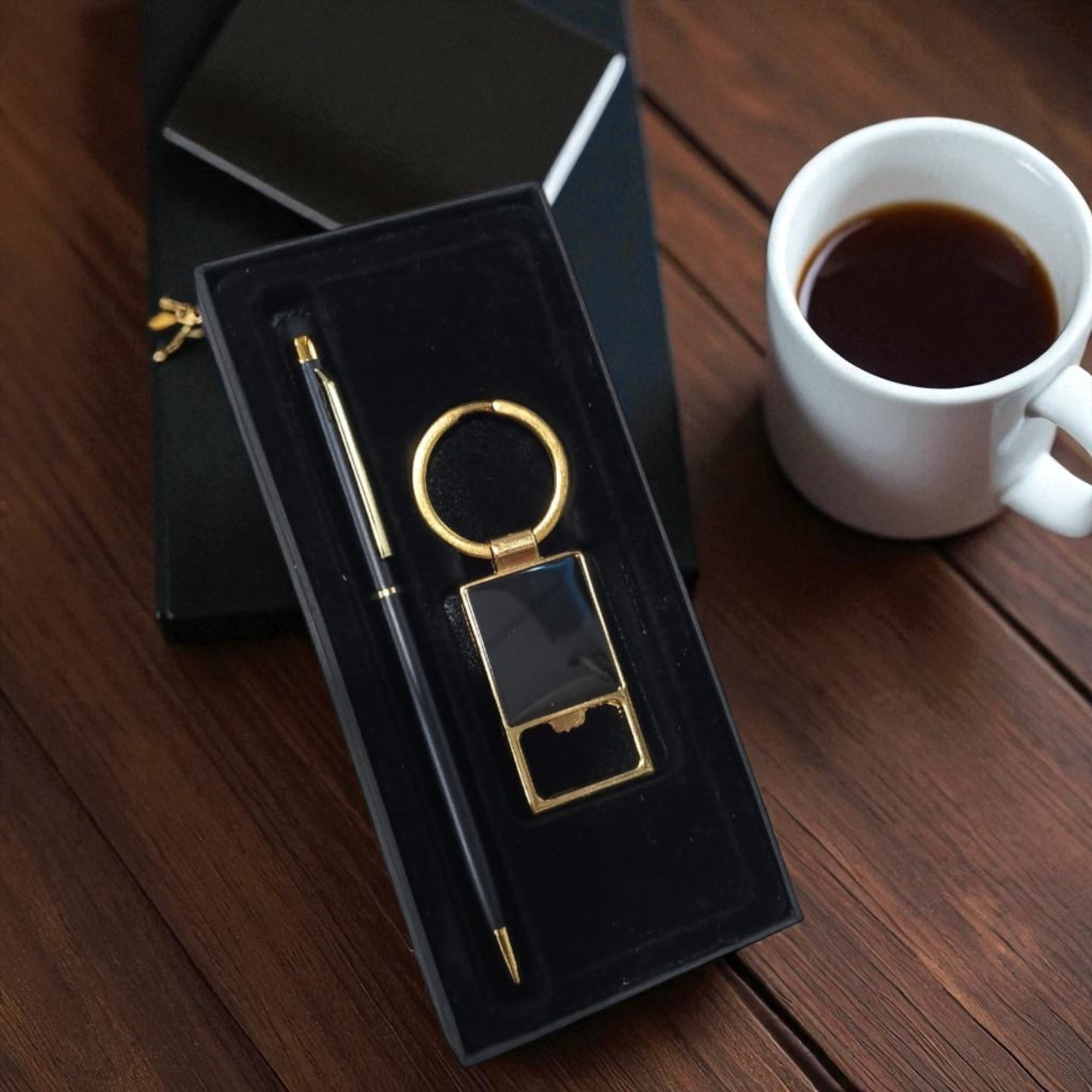 Shayona Premium gift 2-in-1 Gift Set – Elegant Pen & Metal Keychain in Luxury Box | Corporate & Personal Gifting Combo