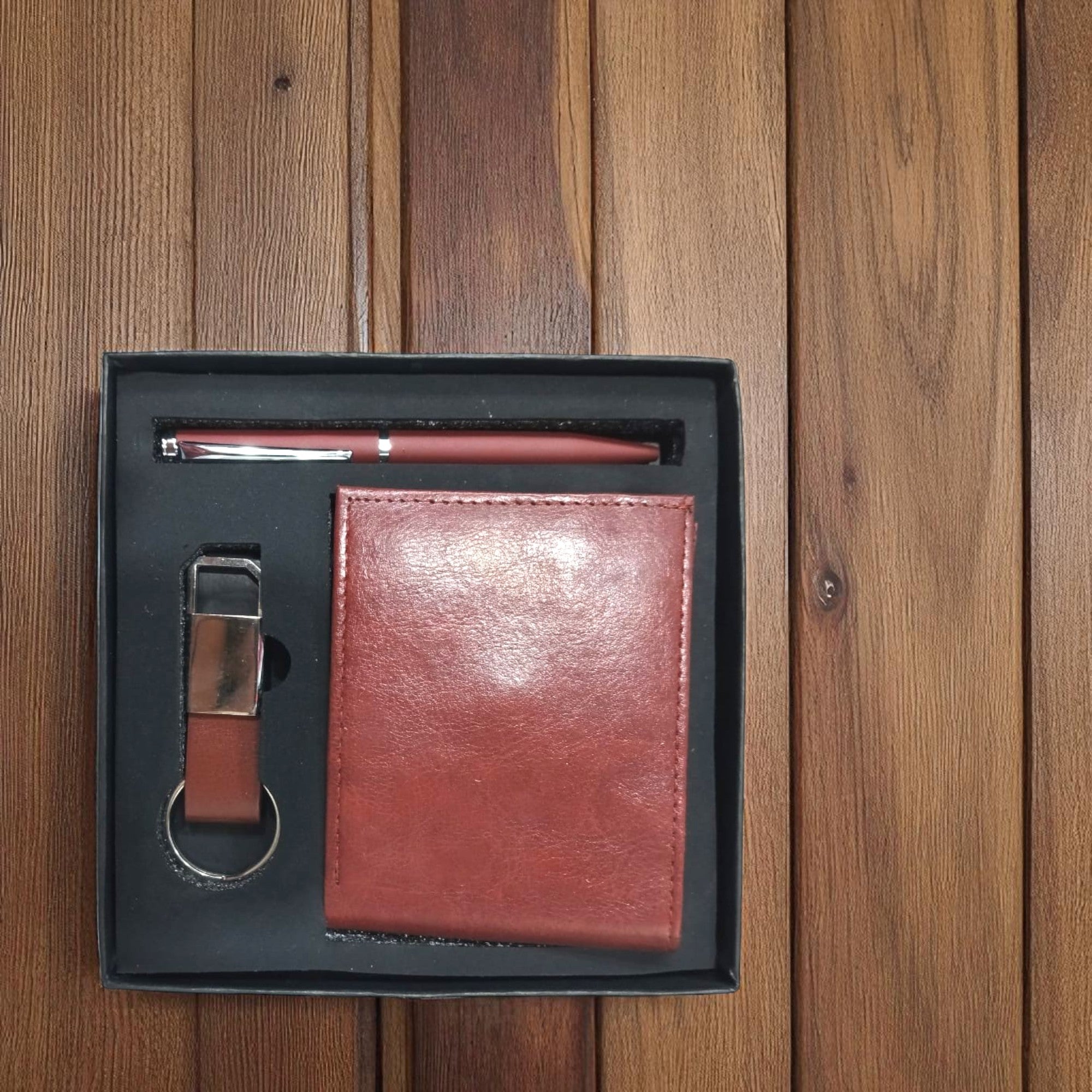 Shayona Premium combo set 3-in-1 Gift Set – Wallet, Keychain & Pen Combo in Luxury Box | Corporate & Personal Gifting