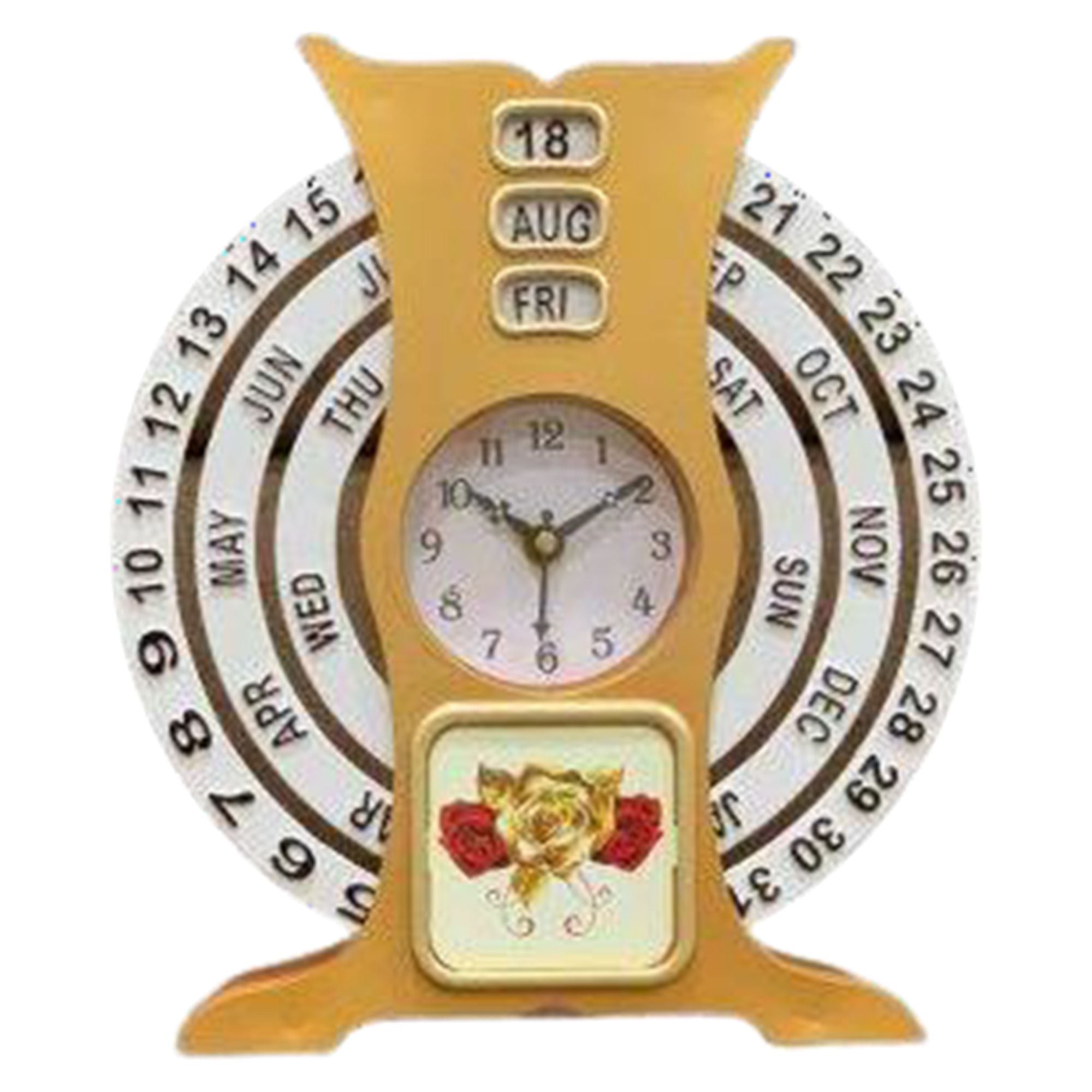 Shayona Fiber Wooden Finished Life Time Calendar , For Office Desktop DW 320