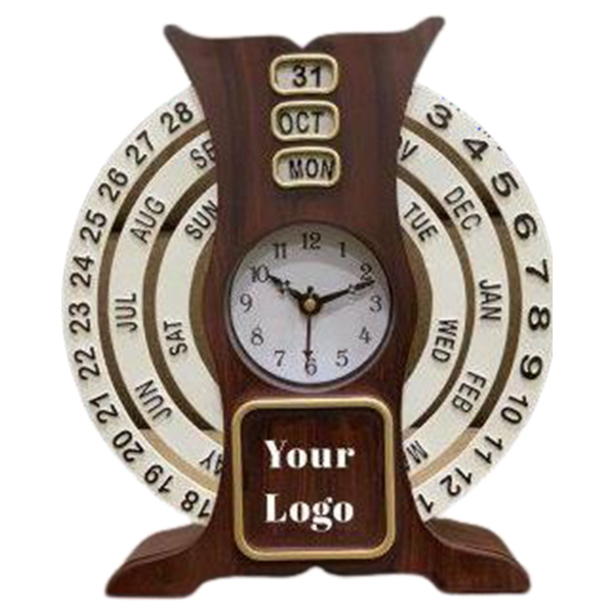 Shayona Fiber Wooden Finished Life Time Calendar , For Office Desktop DW 320