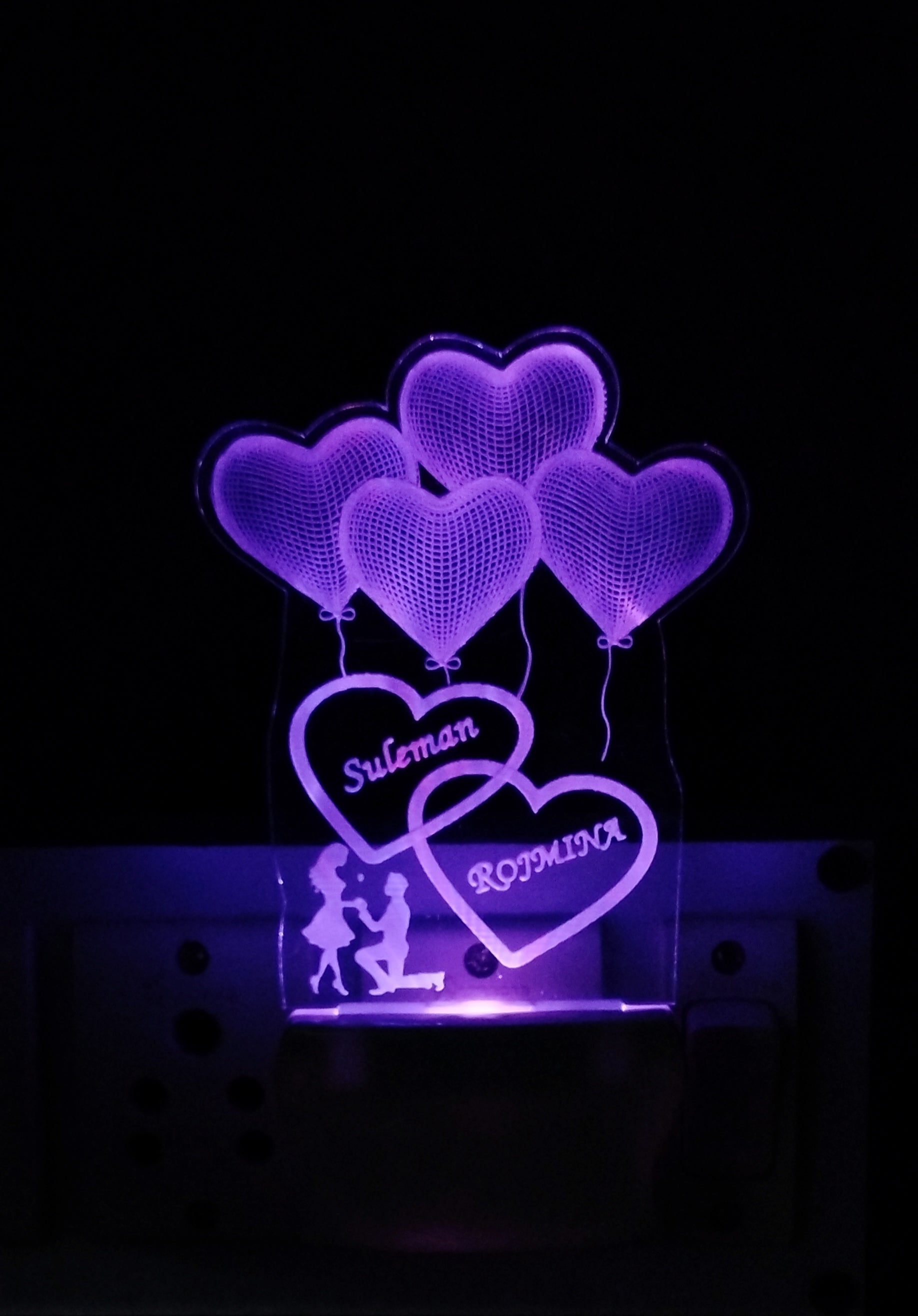 Personalize 4Heart with Plug in Lamp