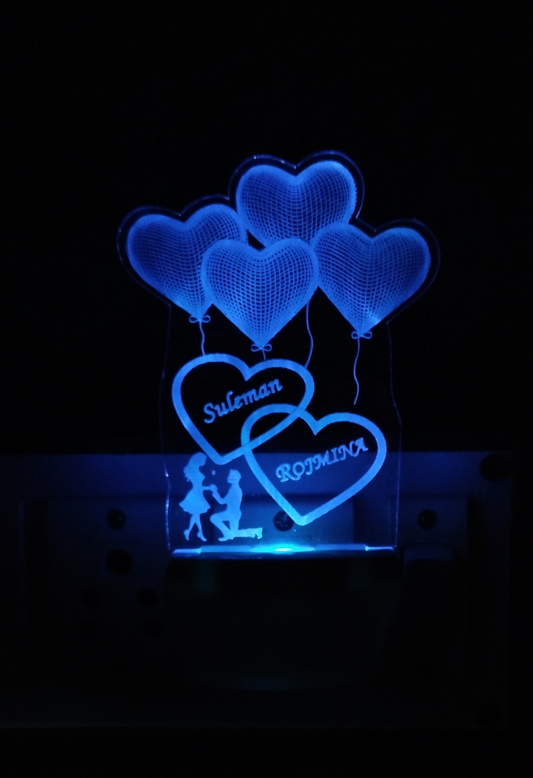 Personalize 4Heart with Plug in Lamp