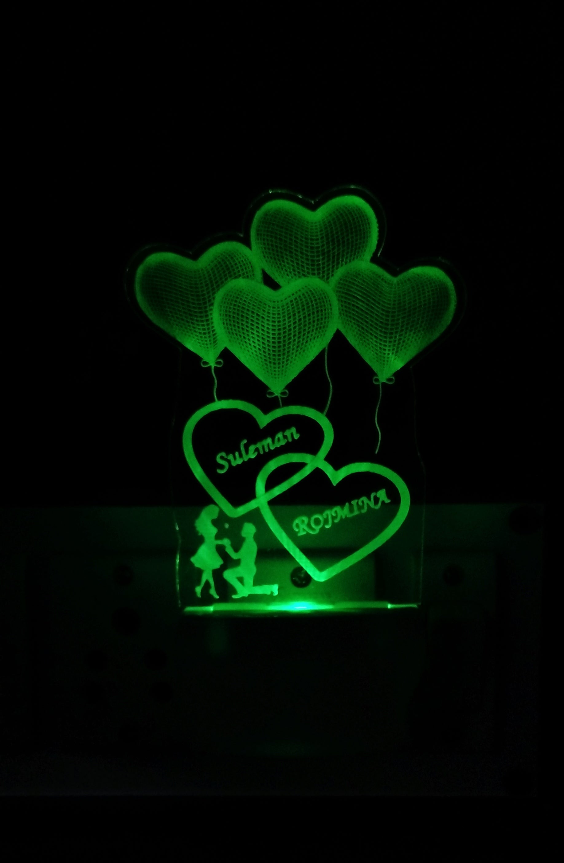Personalize 4Heart with Plug in Lamp