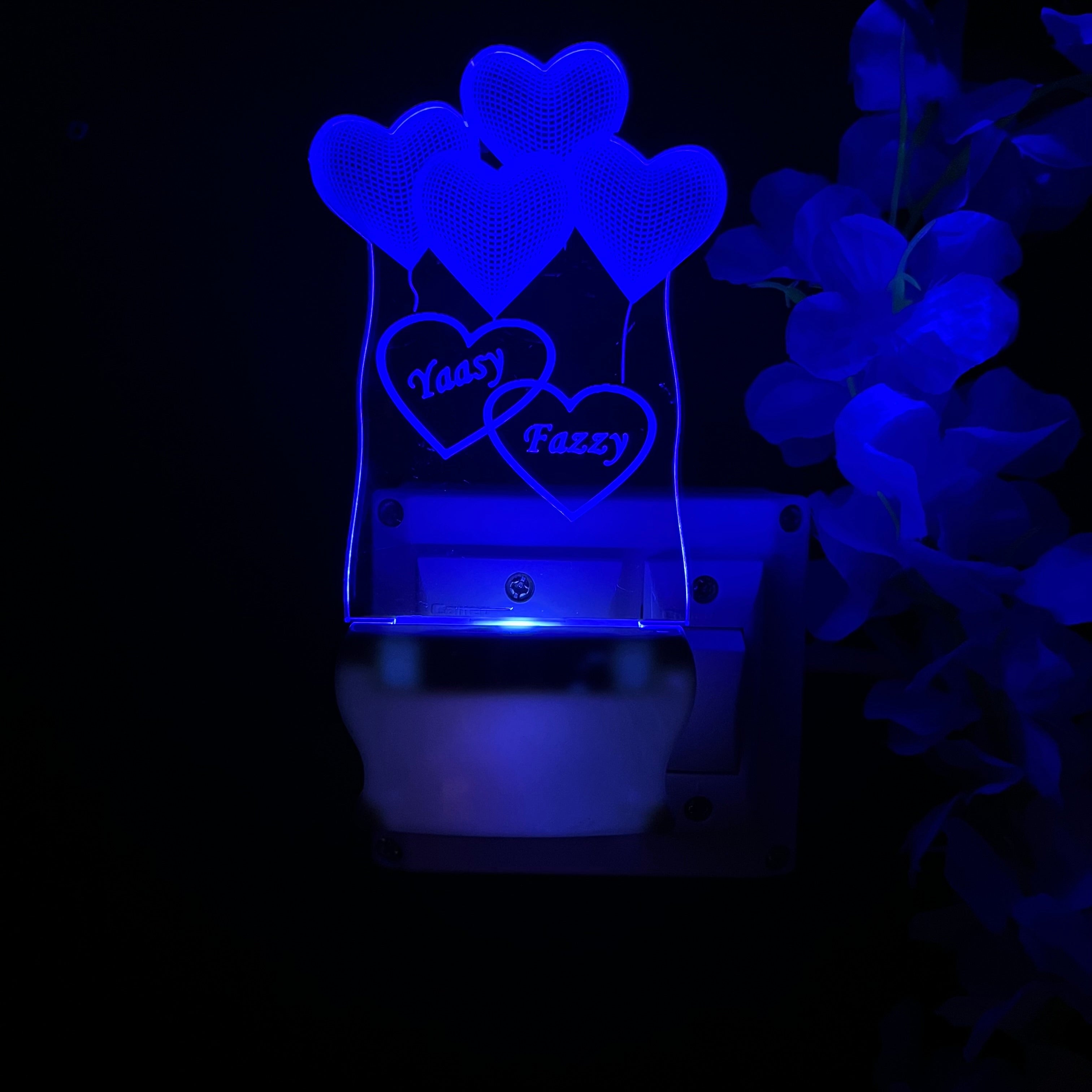 love heart Personalize 4Heart with Plug in Lamp