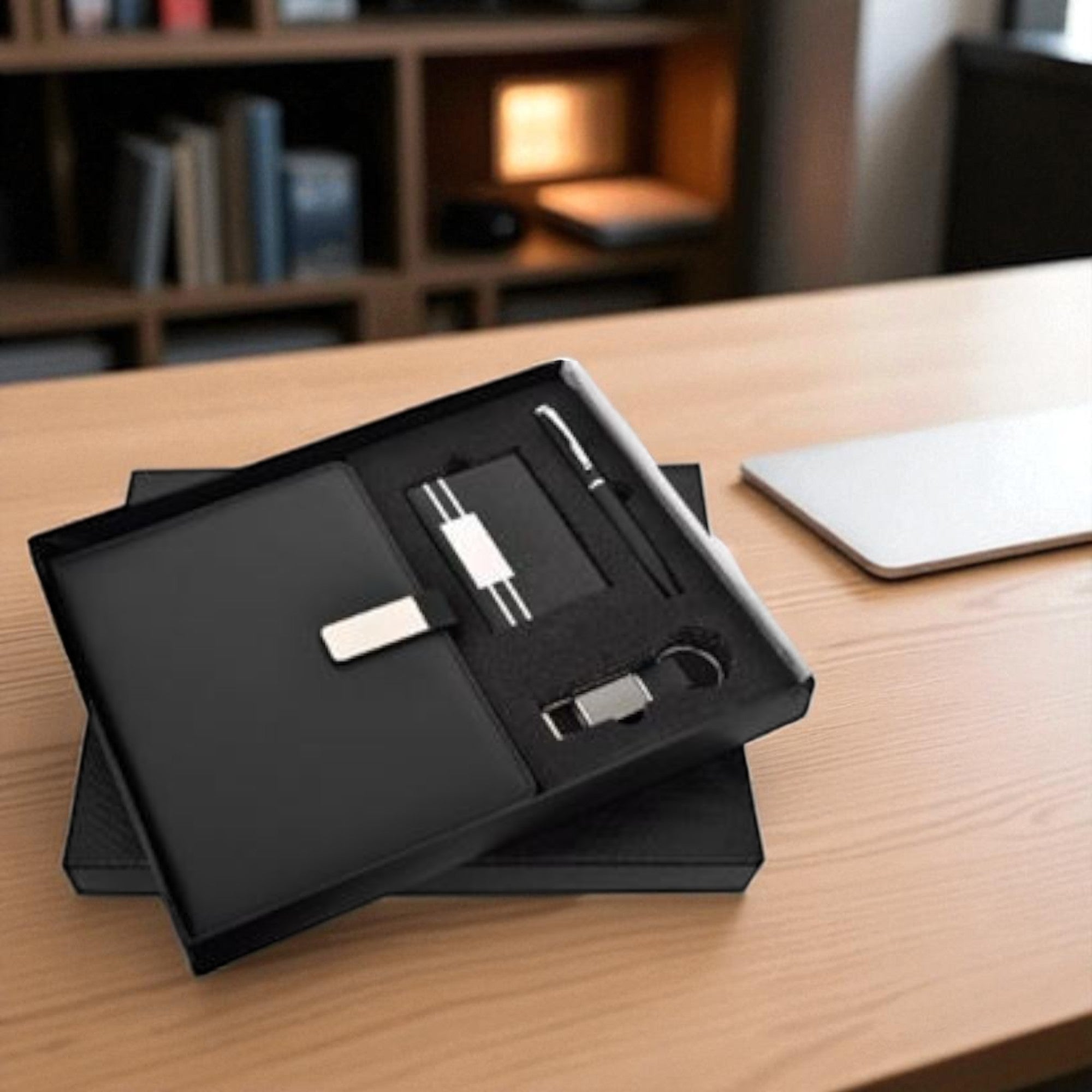 Shayona Premium 5-in-1 Executive Gift Set – Diary, Pen, Card Holder, Keychain– Luxury Corporate Gift Combo