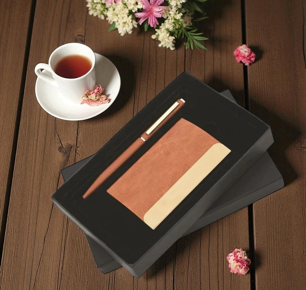 Shayona Luxury 2-in-1 Gift Set – Black Leather Wallet & Pen Combo in Premium Box | Corporate & Personal Gift