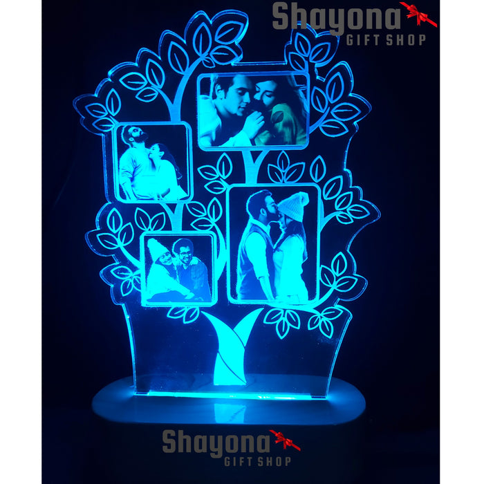 Personalized 3D illusion Family LED Lamp