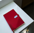 Shayona Professional Bright Red Business Planner with Metallic Closure ||Textured Leather Finish Diary for Office, Journaling & Corporate Gifts